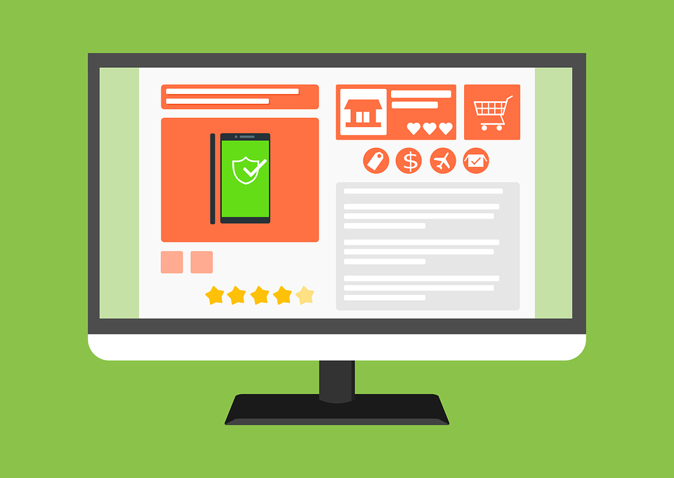 An illustration depicting various components of a webpage.